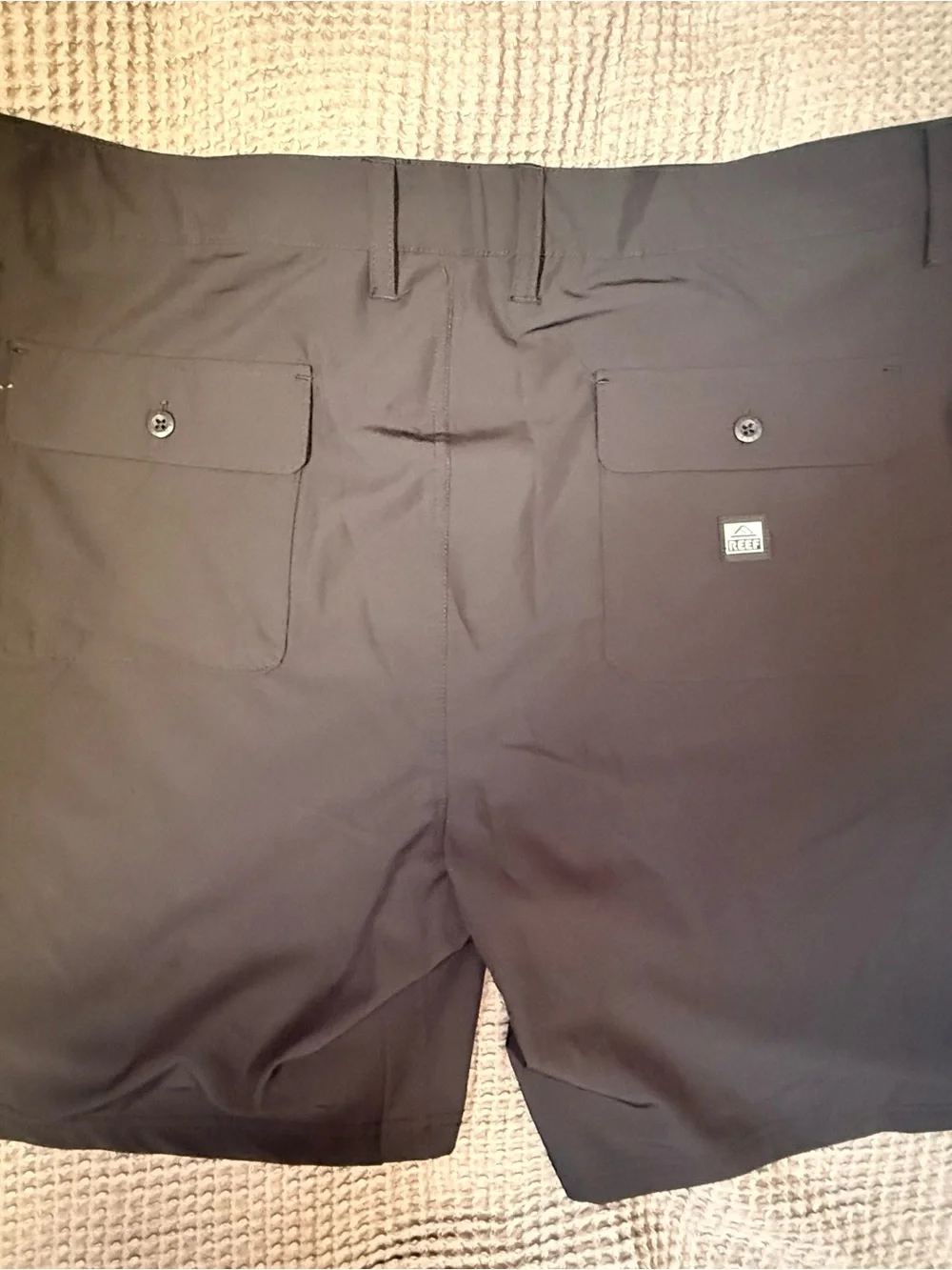 Reef Men's Black Flat Front Performance Shorts